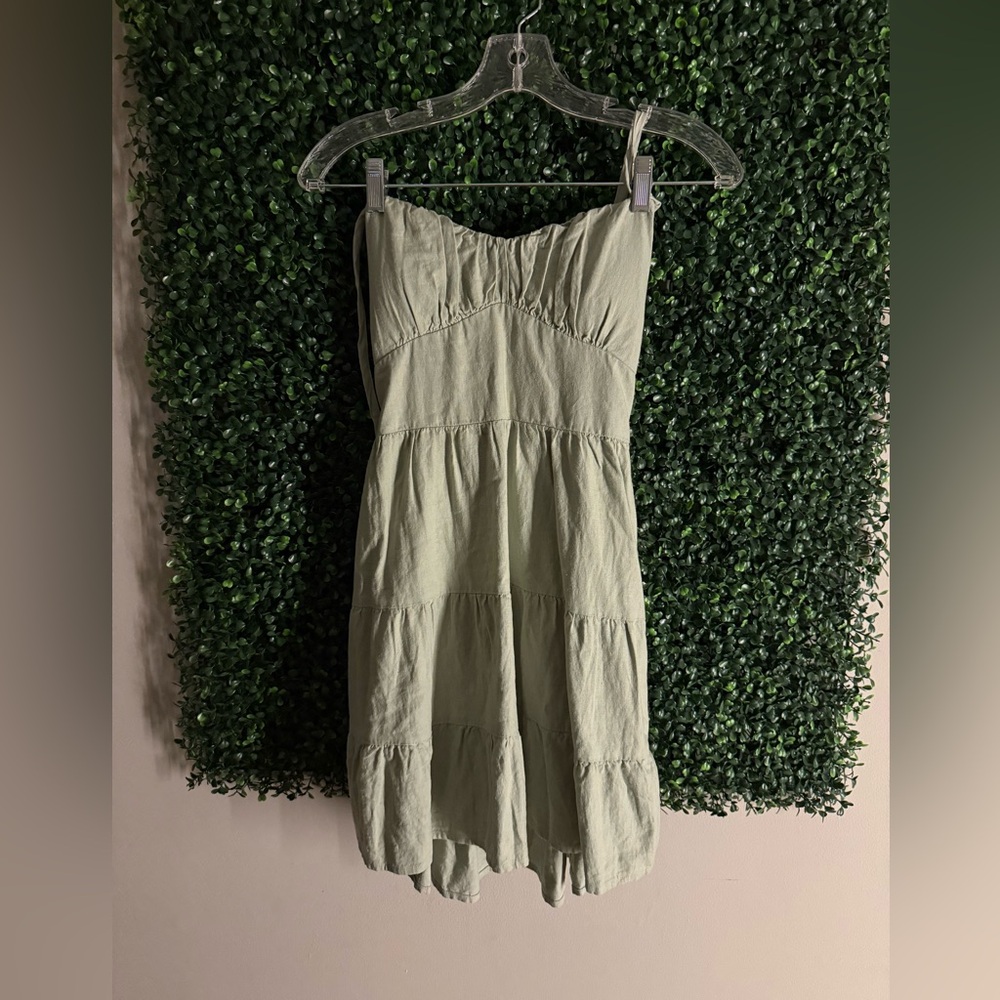 Hollister Strap Dress in Soft Green